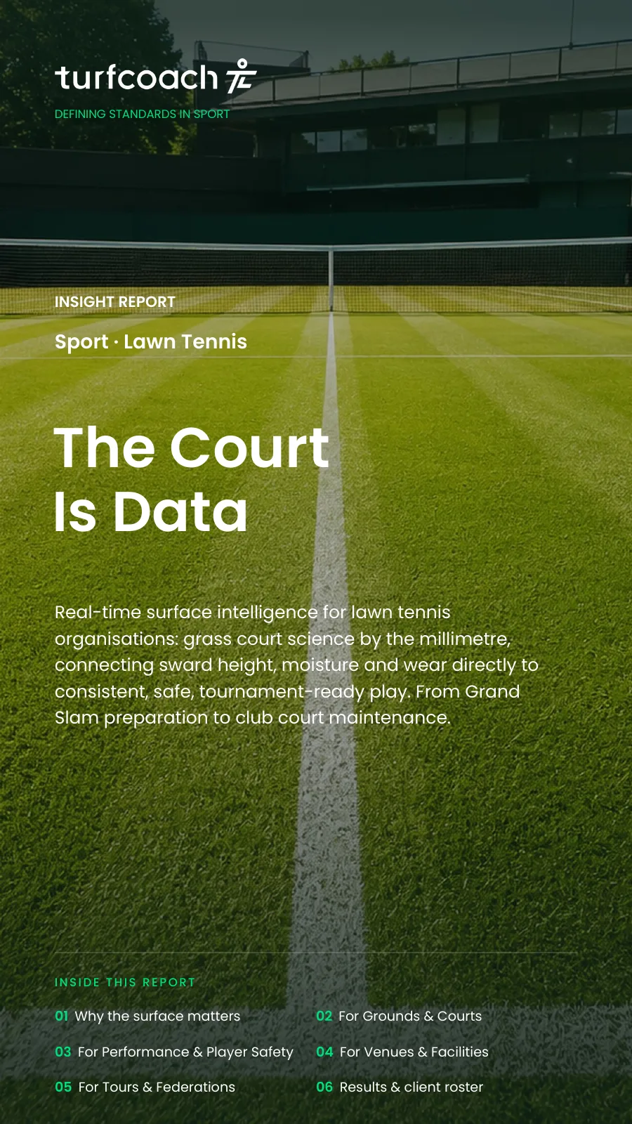 Cover of the Lawn Tennis Insight Report