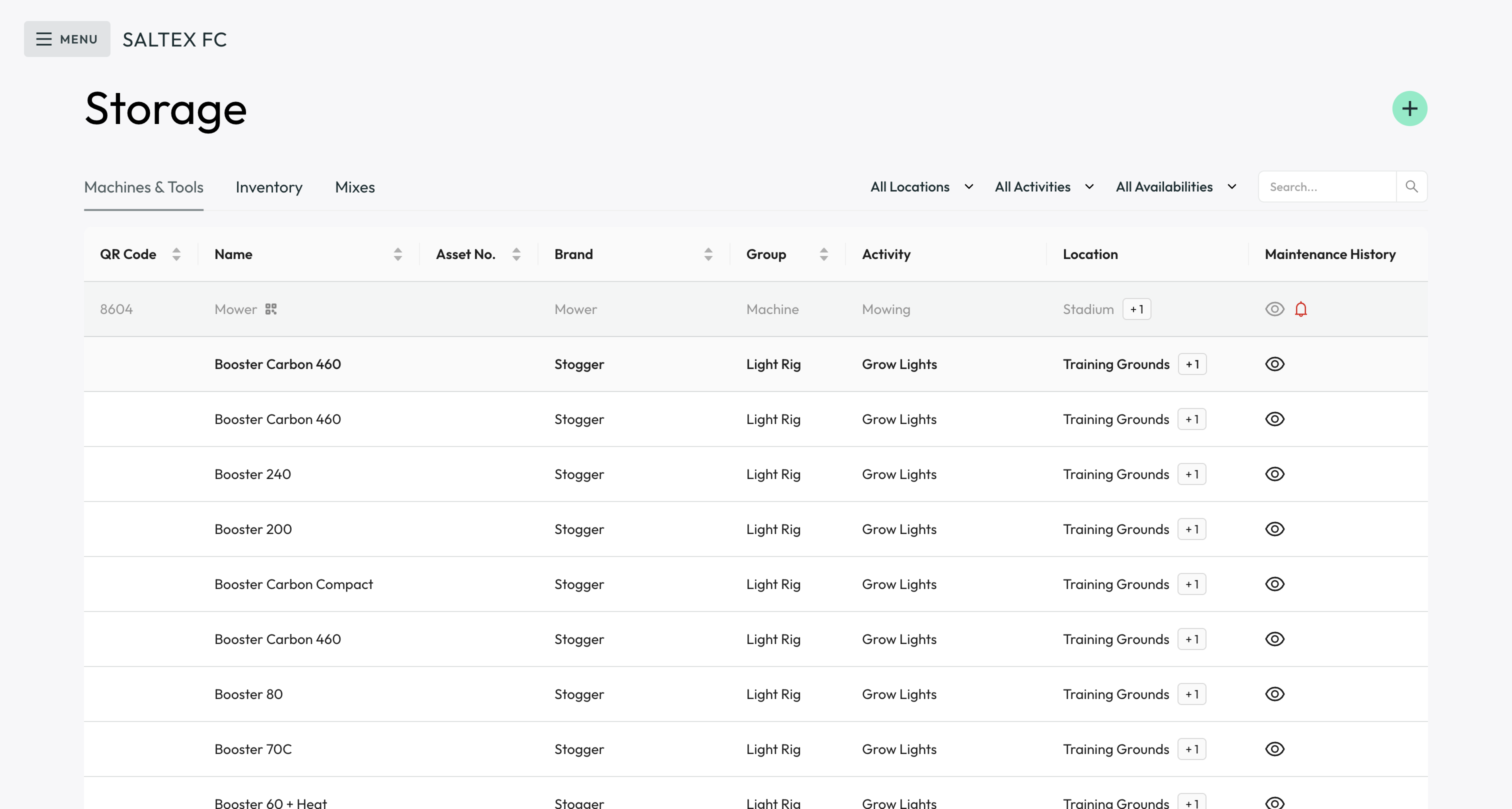 Turfcoach stock and inventory