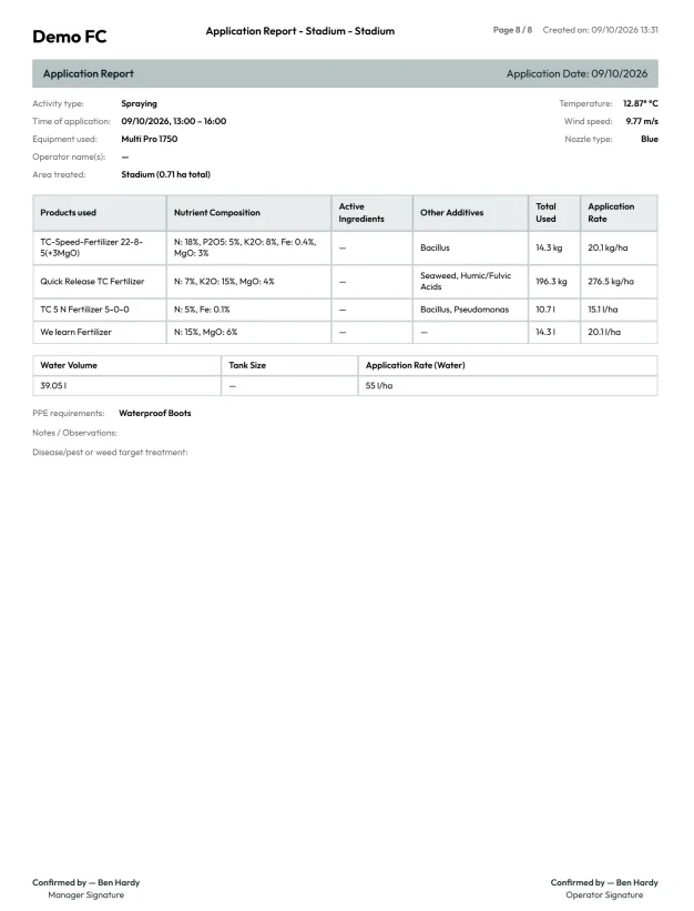 Application log preview