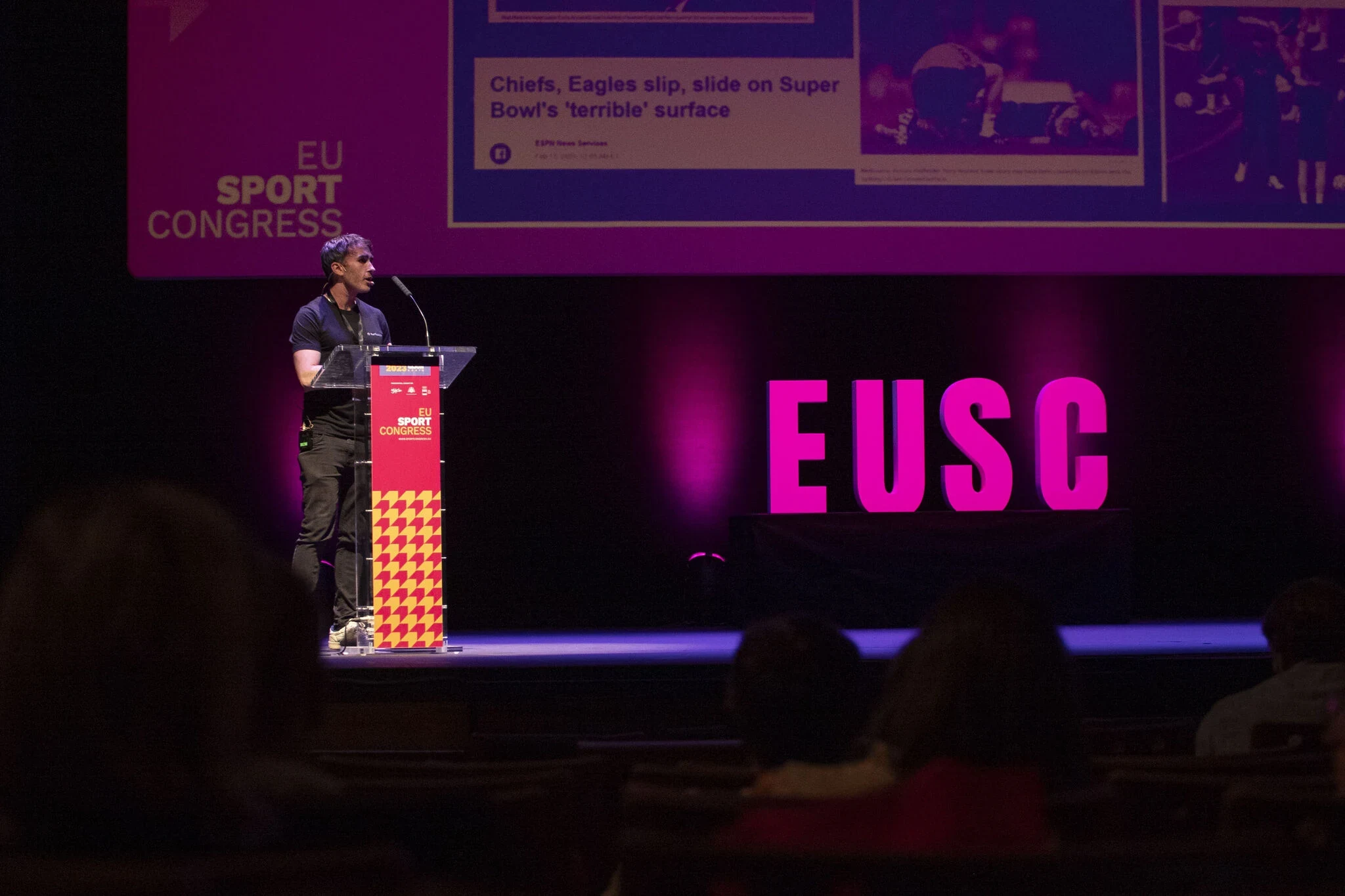 Une présentation de turfcoach lors de l’EU Sport Congress
